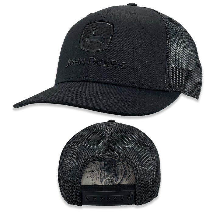 John Deere Mens Liquid Chrome Applique Cap