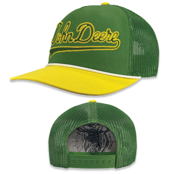 John Deere Mens Script Chain Stitch Cap