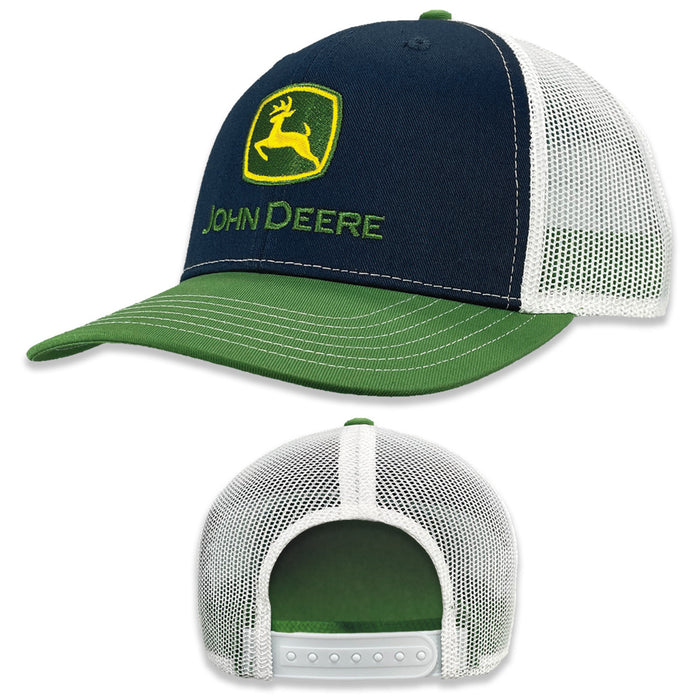 John Deere Men Navy Embro Cap