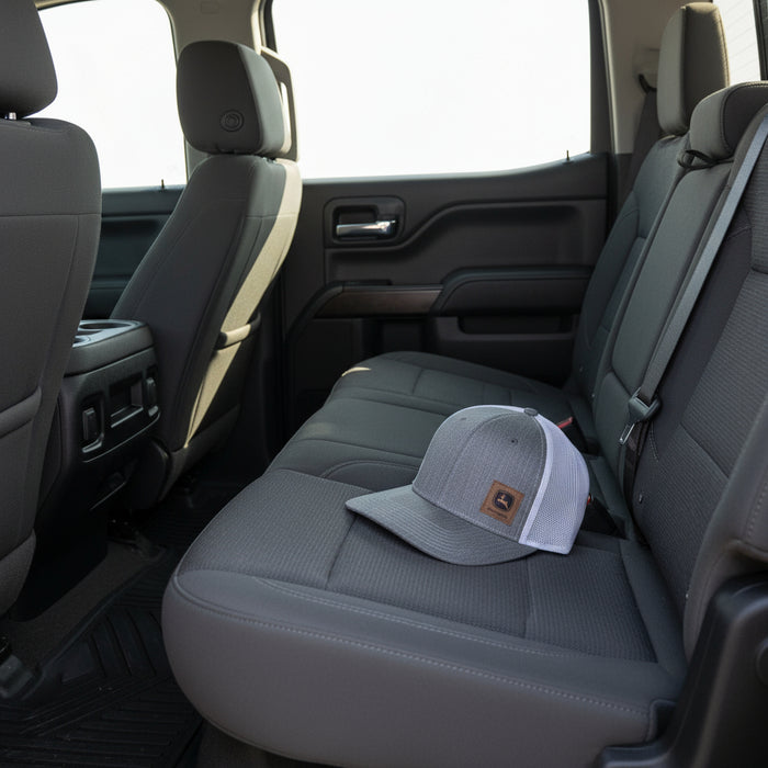 John Deere Youth Boys OX JD Suede Patch Logo Cap