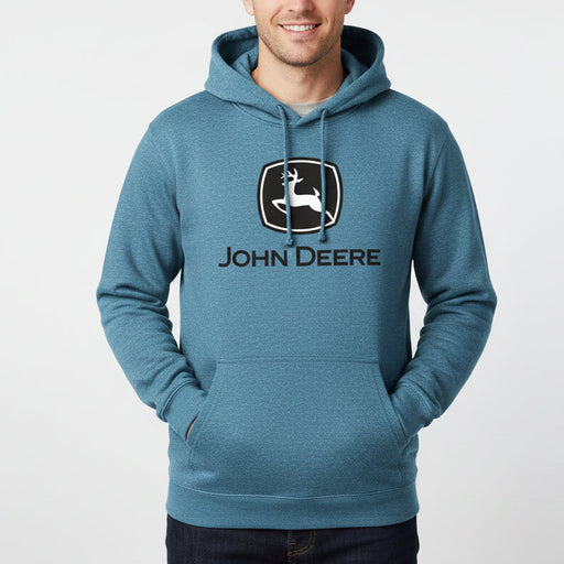 John Deere Men's Blue Trademark Hoodie