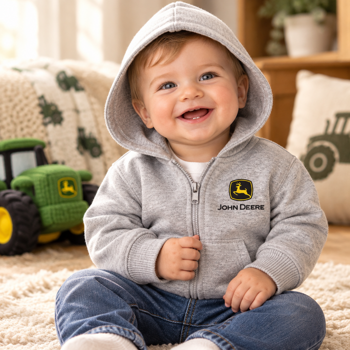 John Deere Infant Boys Big Deal Zip Hoodie