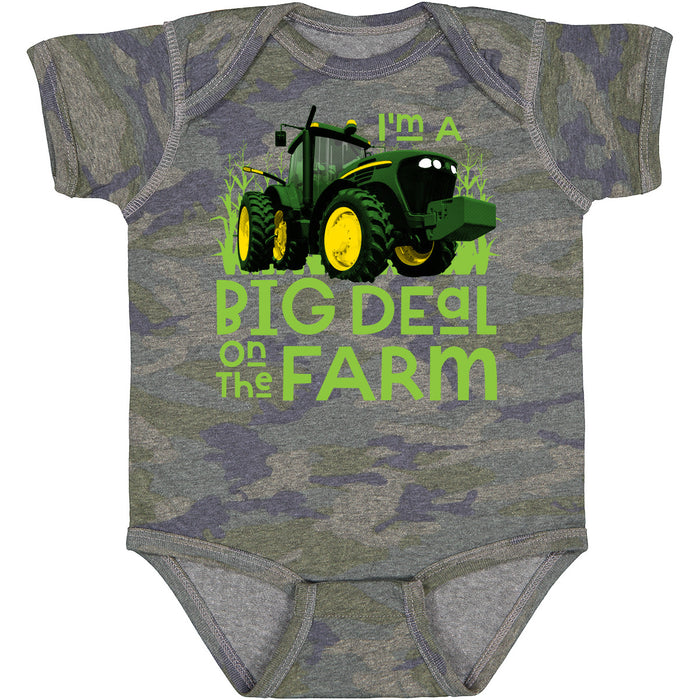 John Deere Boy Infant Big Deal Farm Bodysuit