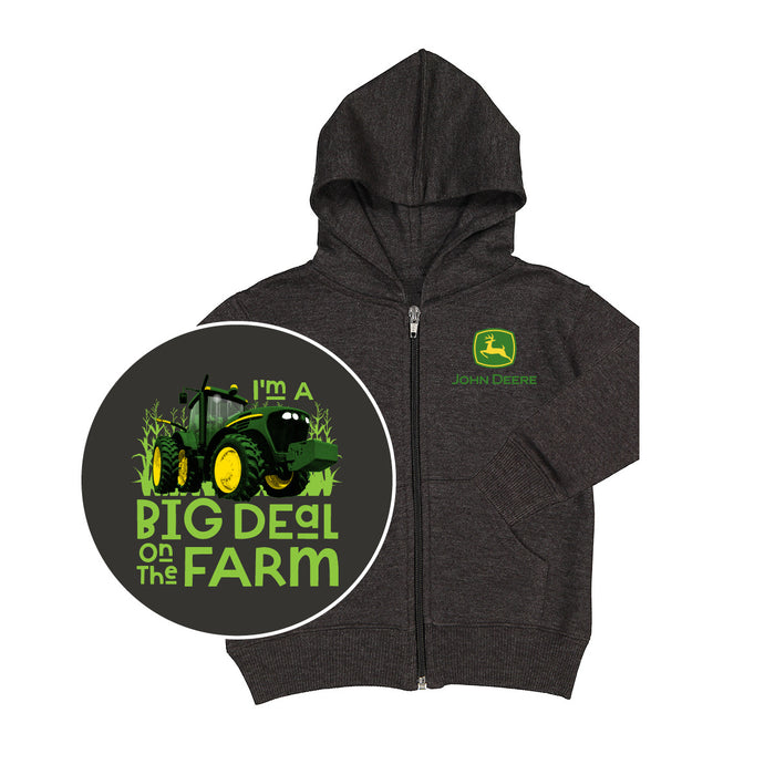 John Deere Boy Toddler Big Deal Farm Zip Hood