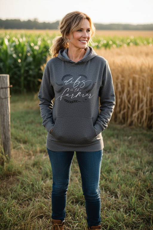 John Deere Ladies Vintage Fleece Hoodie