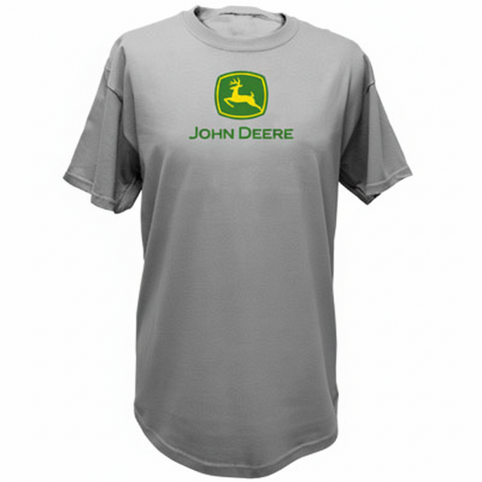 John Deere Men's Oxford Classic Logo Tee