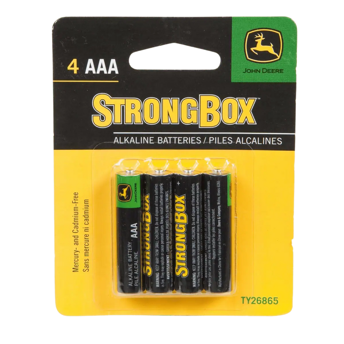 John Deere 4-AAA Strongbox Batteries - TY26865