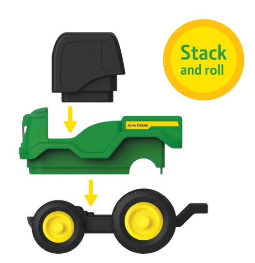 John Deere Build-A-Buddy 10-Piece Stacker Set Toy