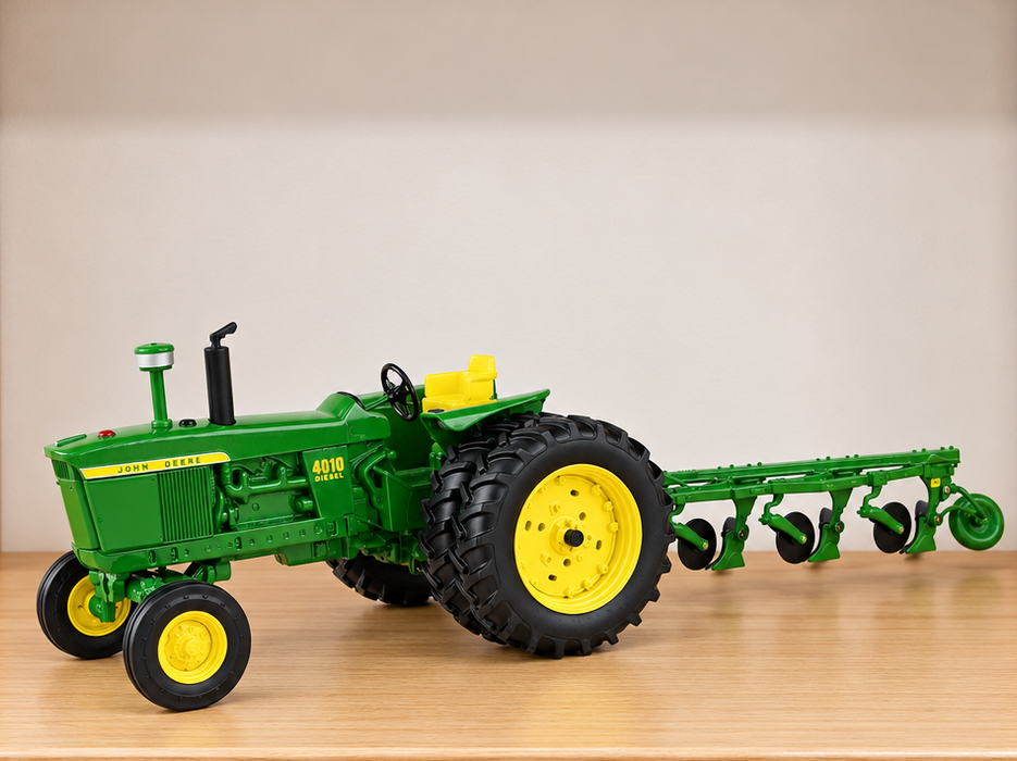 John Deere 1:16 4010 Tractor with Plow