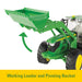 loader details John Deere 1:16 Big Farm 6210R Tractor with Spreader