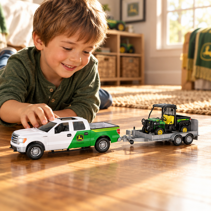 John Deere 1:16 Big Farm Gator with Pickup Set