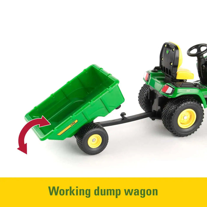wagon on the John Deere 1:16 Big Farm X758 Lawn Tractor