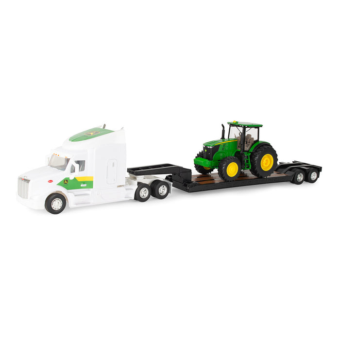 John Deere 1:32 7290R Tractor with Peterbilt Semi