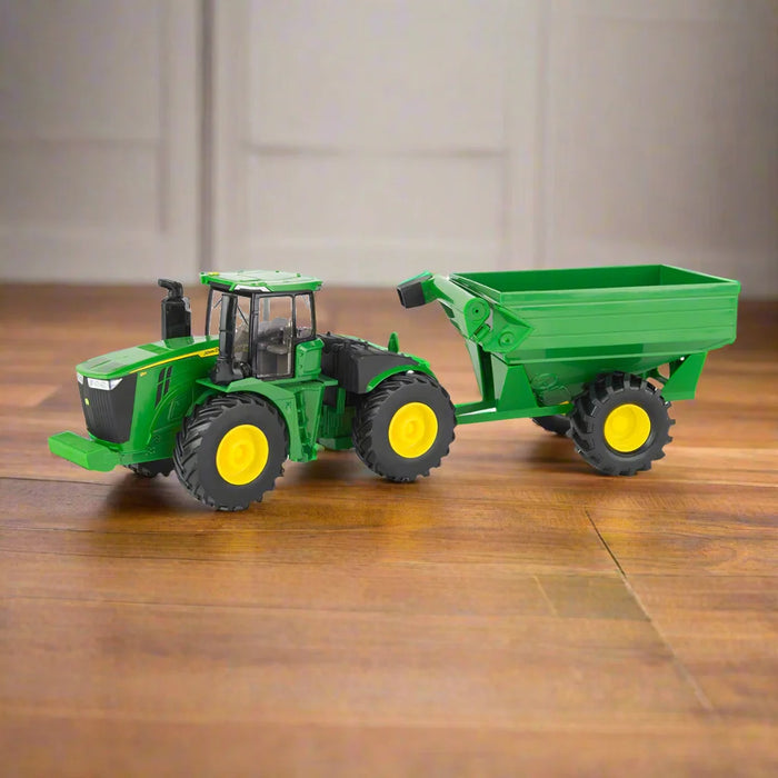 John Deere 1:32 9R Tractor with Grain Cart
