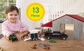 John Deere 1:32 Weathered Barn Play Set