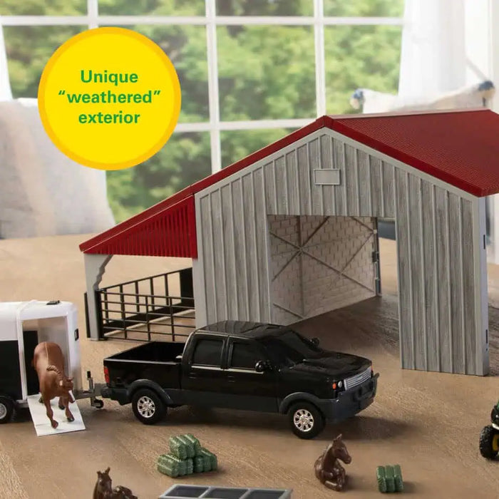 John Deere 1:32 Weathered Barn Play Set