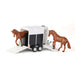 horse and trailer details on John Deere 1:32 Weathered Barn Play Set from Horizon Ag & Turf