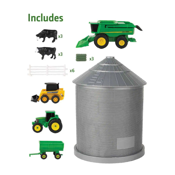 John Deere 1:64 Grain Bin Set