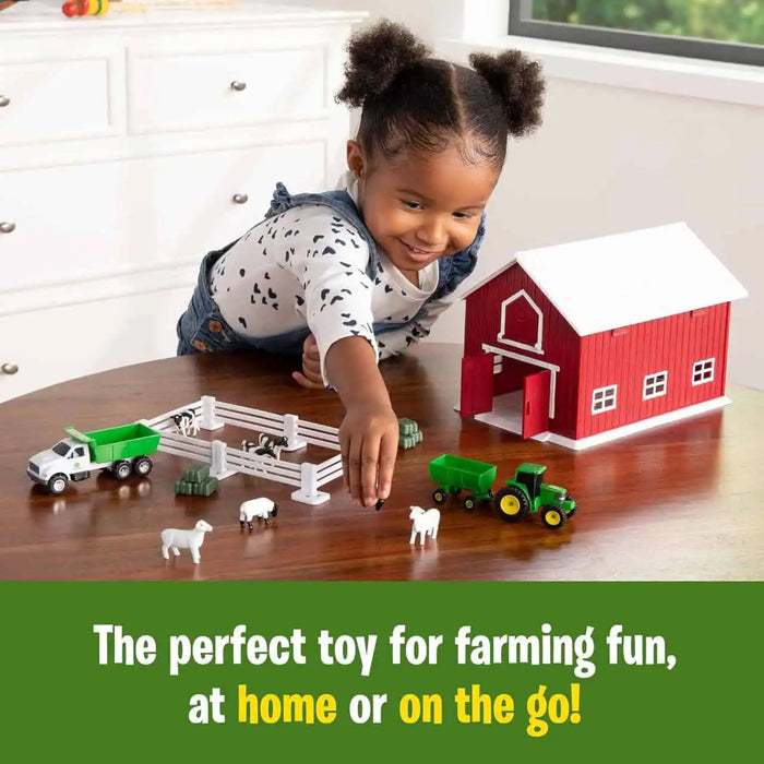 John Deere 1:64 Red Barn Playset