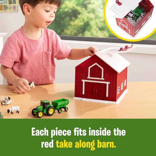 John Deere 1:64 Red Barn Playset