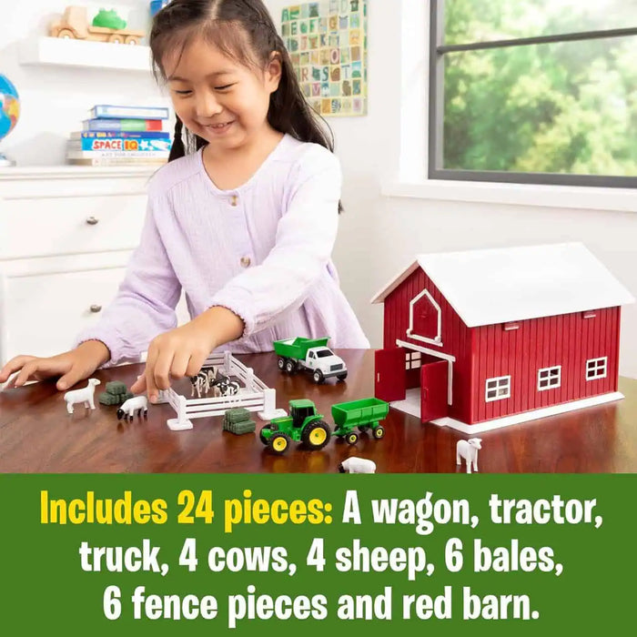 John Deere 1:64 Red Barn Playset