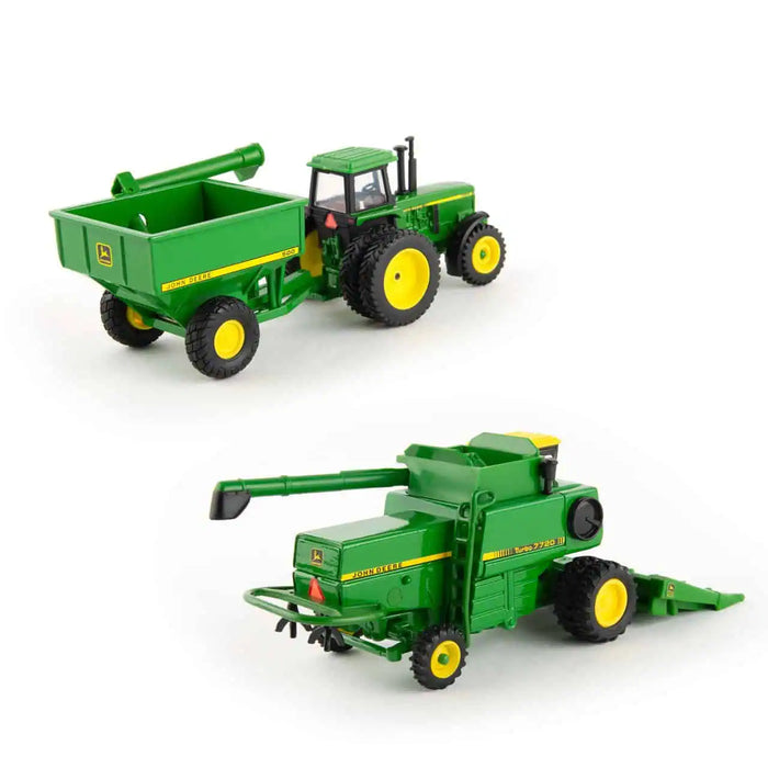 John Deere 1:64 Vintage Harvesting Set