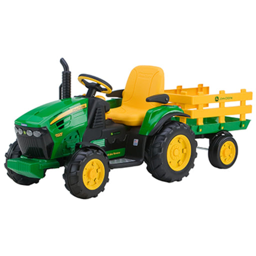 John Deere 12 Volt Ground Force Tractor with Trailer