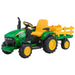 John Deere 12 Volt Ground Force Tractor with Trailer