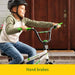 front and rear hand brakes on the John Deere 20" Dirt Rush Bicycle