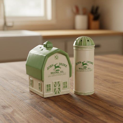 John Deere Barn/Silo Salt and Pepper Set