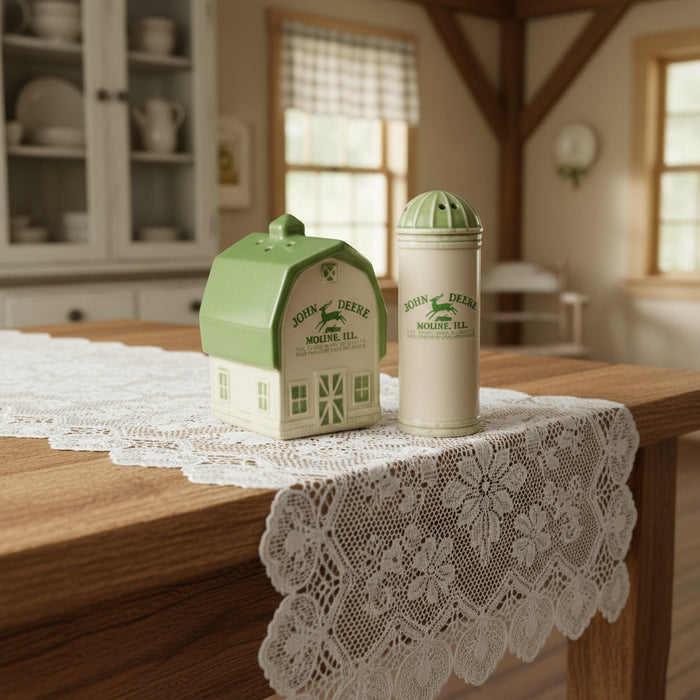 John Deere Barn/Silo Salt and Pepper Set