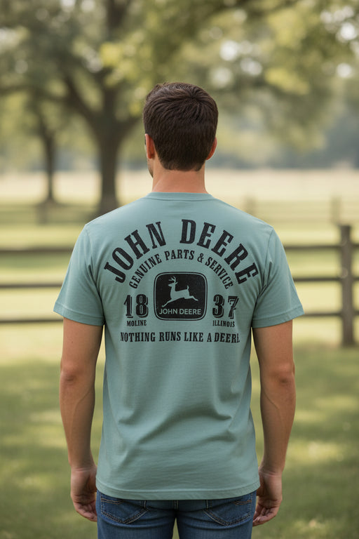 John Deere Men's Basil "Nothing Runs Like a Deere" Tee