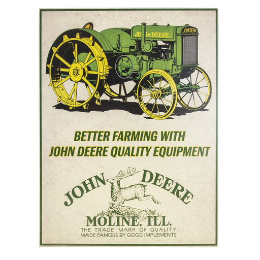 John Deere Better Farming Tin Sign