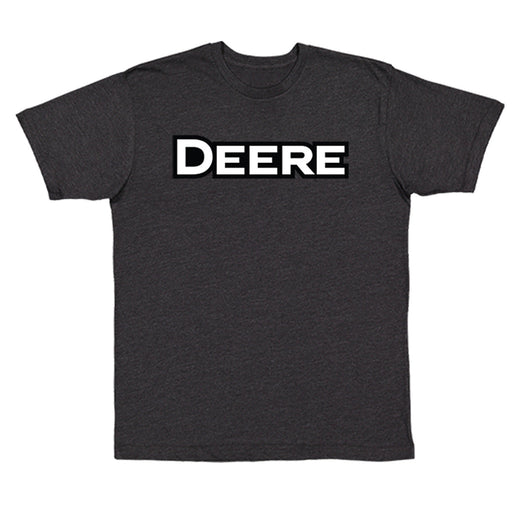 John Deere Mens Black Deere Print Tee