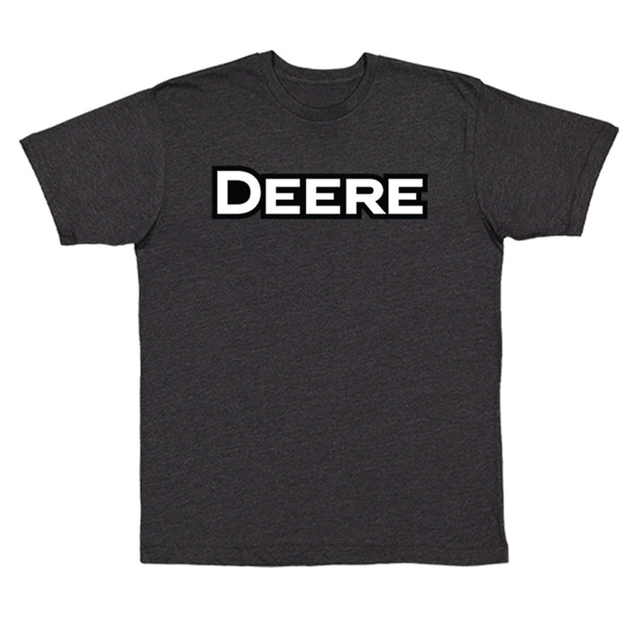 John Deere Mens Black Deere Print Tee