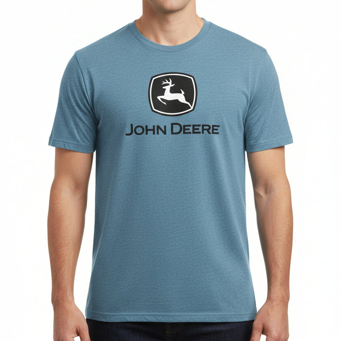 John Deere Men's Blue Classic Logo Tee
