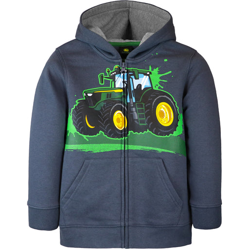 John Deere Boy Child Fleece Zip Hoodie - Tractor