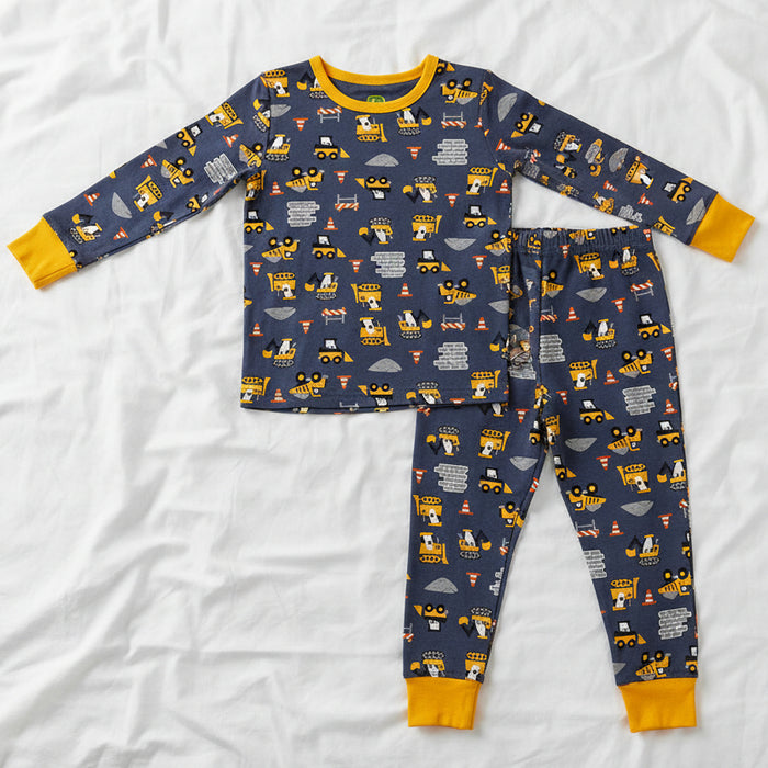John Deere Boys PJ Set Construction Vehicles