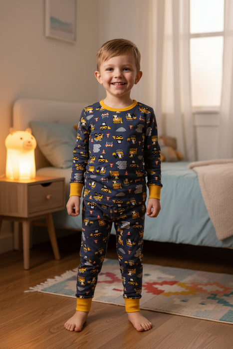 John Deere Boys PJ Set Construction Vehicles