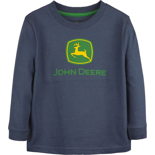 John Deere Boy Child Trademark Longsleeve Tee in Blue