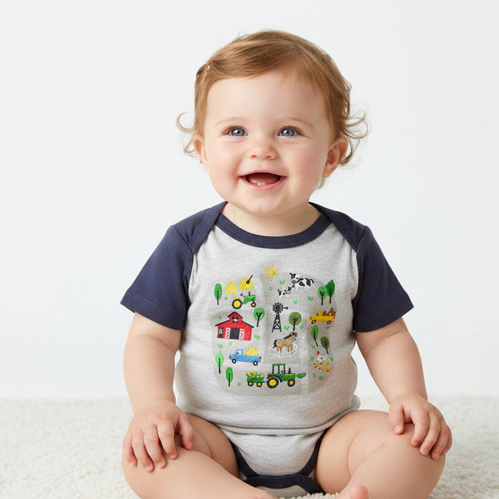 John Deere Infant Boys Bodyshirt - Roads