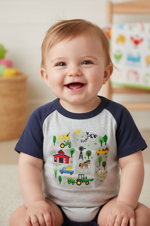 John Deere Infant Boys Bodyshirt - Roads