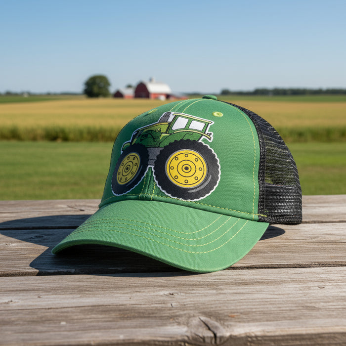 John Deere Toddler Boys Green Tractor Cap