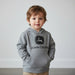 John Deere Toddler Boys Grey Logo Fleece Hoodie