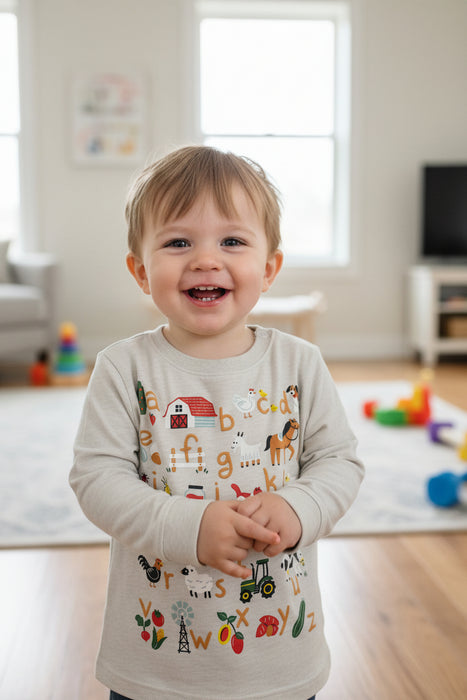 John Deere Toddler Boys Long Sleeve Tee - ABC Farm