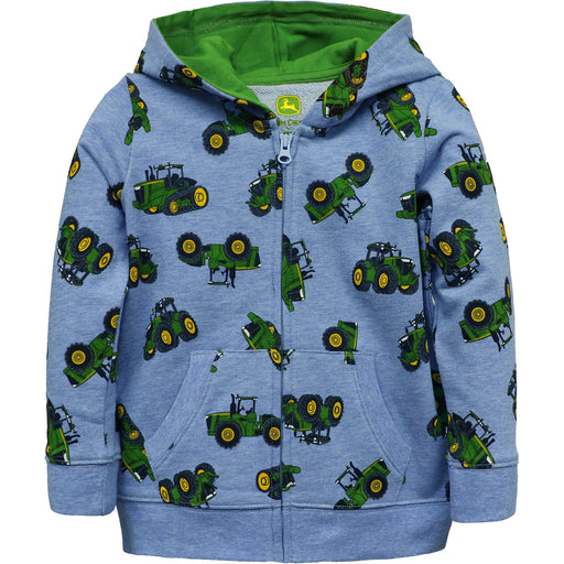 John Deere Boy Toddler Zip Hoodie - Tractors