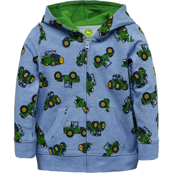 John Deere Boy Toddler Zip Hoodie - Tractors