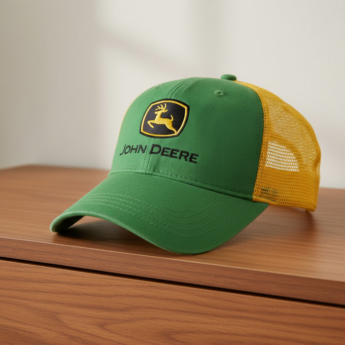 John Deere Youth Boys Green Trucker Cap