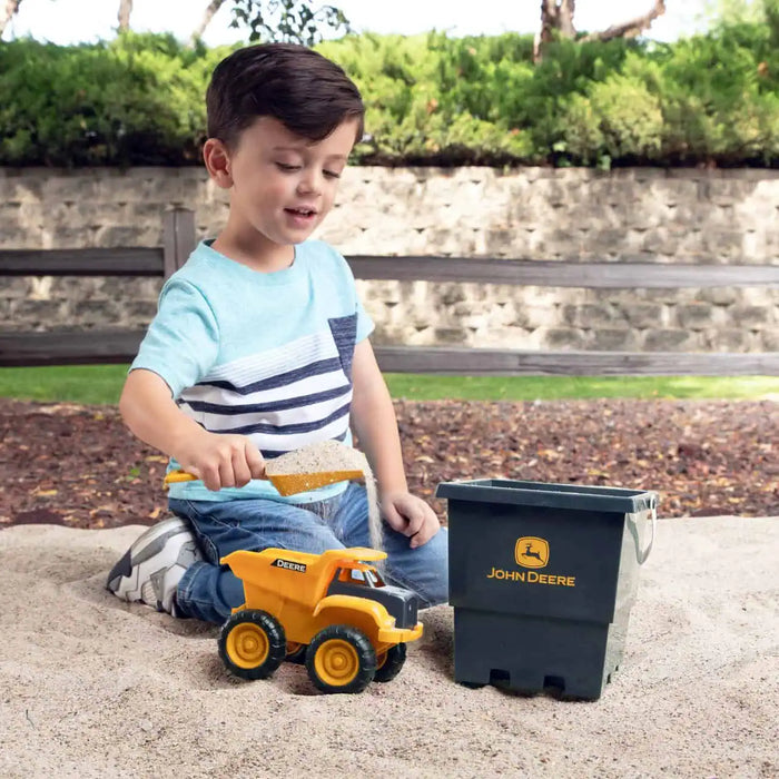 John Deere Sand Bucket with 6in Dump Truck and Shovel