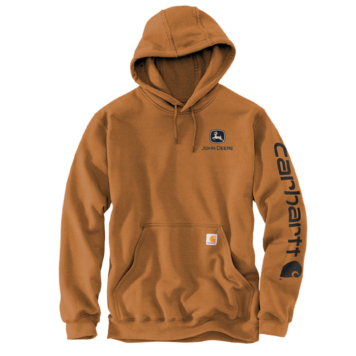 John Deere Carhartt Brown Trademark Hoodie